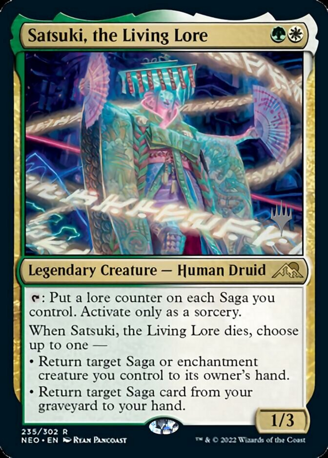 Satsuki, the Living Lore (Promo Pack) [Kamigawa: Neon Dynasty Promos] | Rook's Games and More