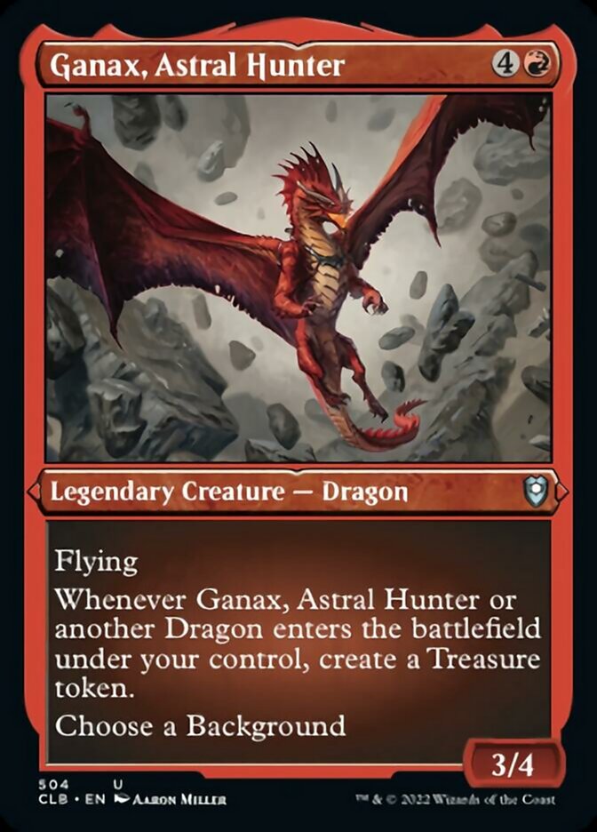 Ganax, Astral Hunter (Foil Etched) [Commander Legends: Battle for Baldur's Gate] | Rook's Games and More