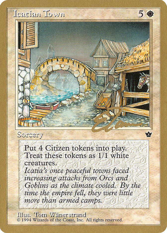 Icatian Town (Eric Tam) [Pro Tour Collector Set] | Rook's Games and More