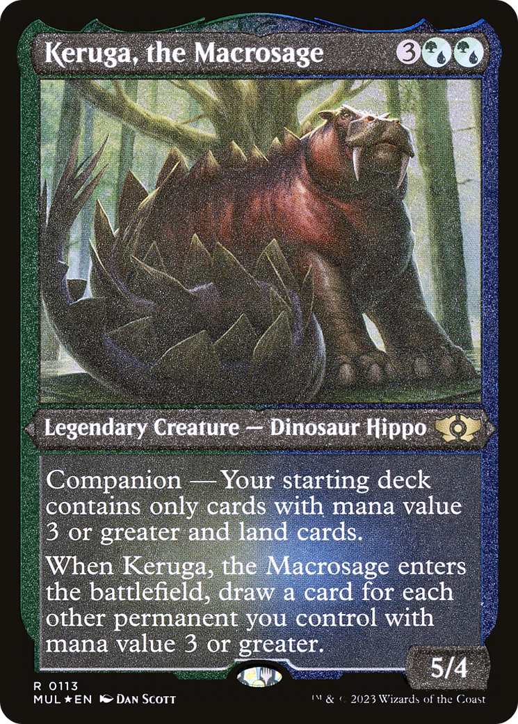 Keruga, the Macrosage (Foil Etched) [Multiverse Legends] | Rook's Games and More