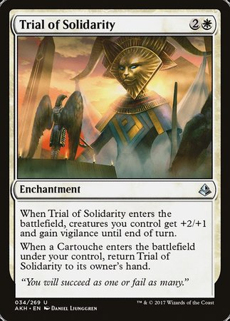 Trial of Solidarity [Amonkhet] | Rook's Games and More