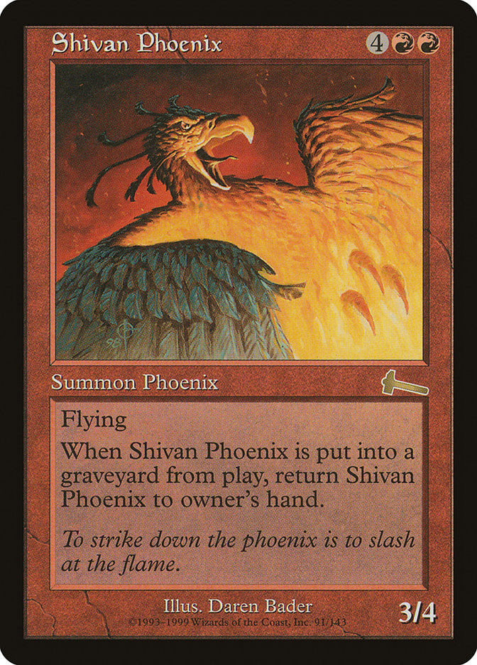 Shivan Phoenix [Urza's Legacy] | Rook's Games and More