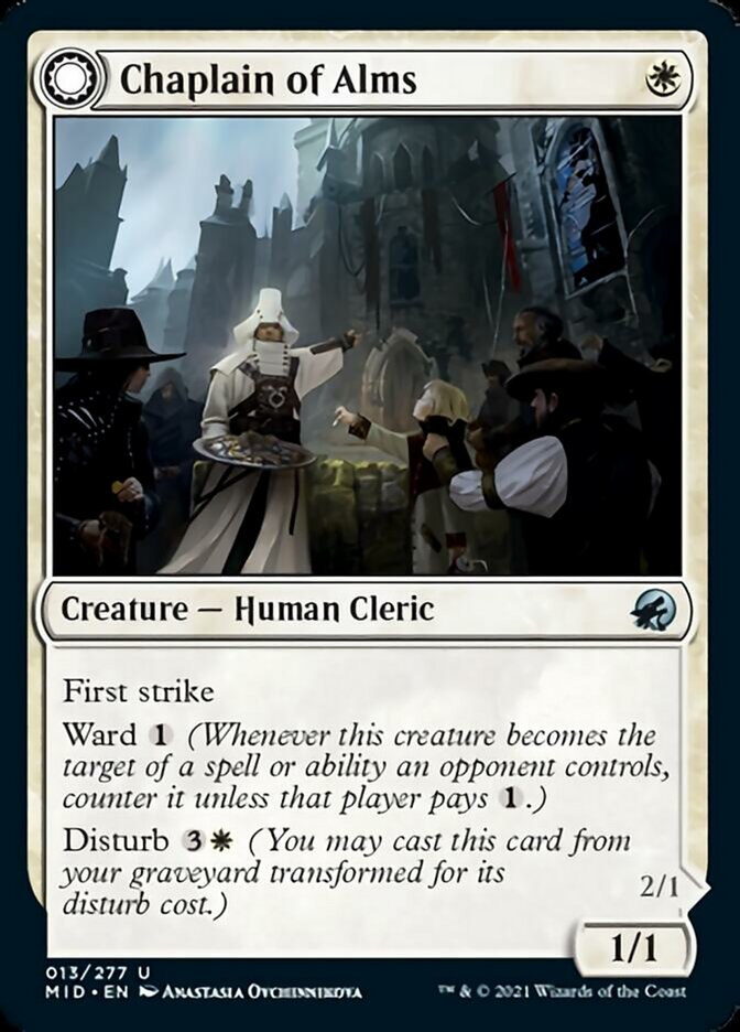 Chaplain of Alms // Chapel Shieldgeist [Innistrad: Midnight Hunt] | Rook's Games and More