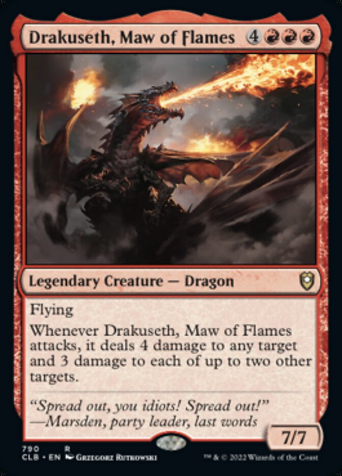 Drakuseth, Maw of Flames [Commander Legends: Battle for Baldur's Gate] | Rook's Games and More