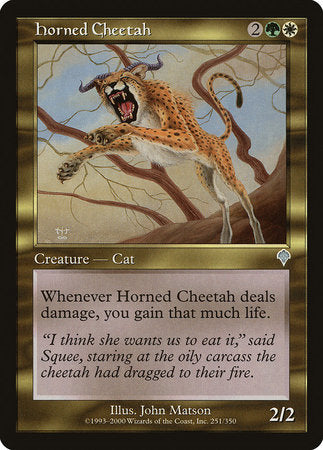 Horned Cheetah [Invasion] | Rook's Games and More