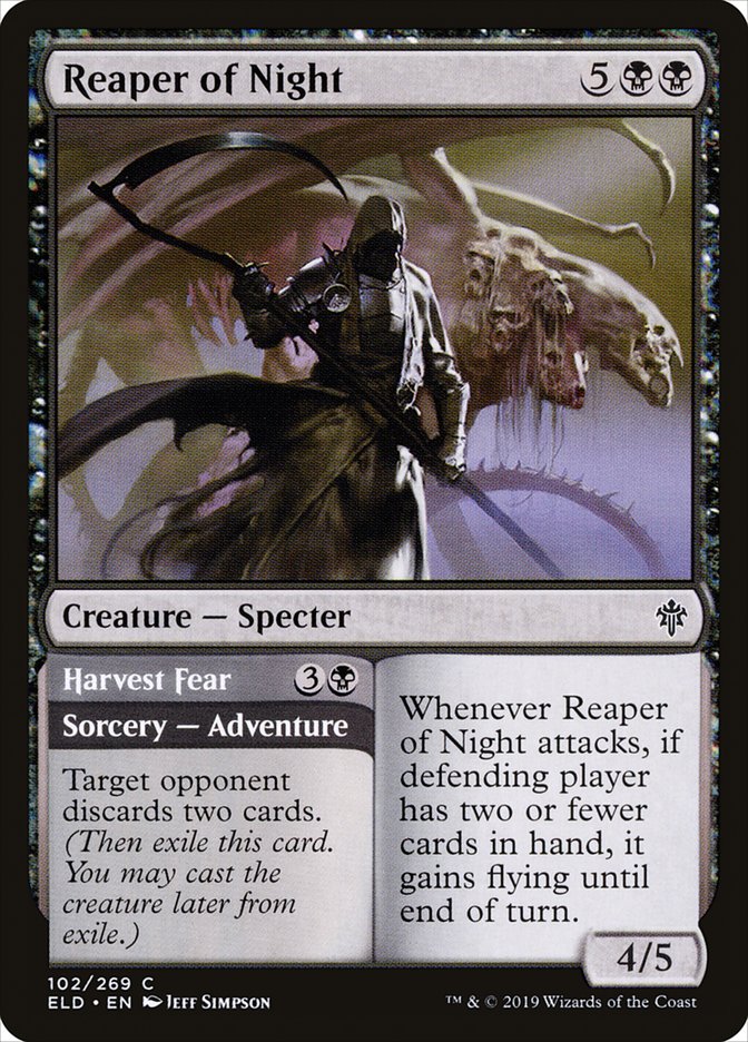 Reaper of Night // Harvest Fear [Throne of Eldraine] | Rook's Games and More