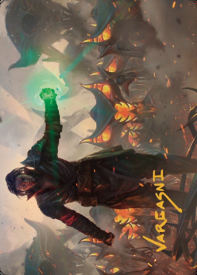 Mishra, Eminent One Art Card (Gold-Stamped Signature) [The Brothers' War Art Series] | Rook's Games and More