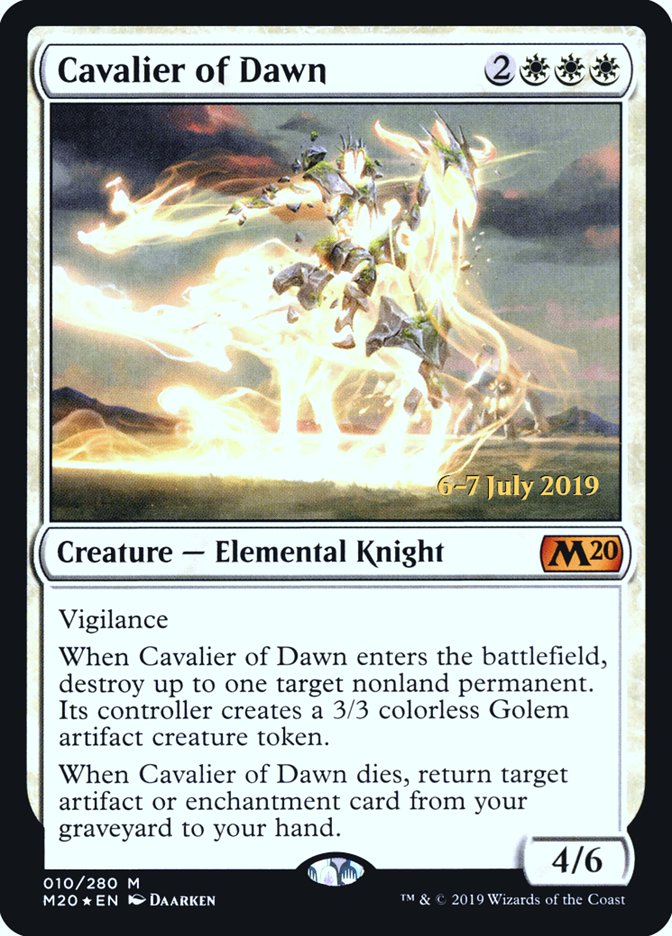 Cavalier of Dawn  [Core Set 2020 Prerelease Promos] | Rook's Games and More