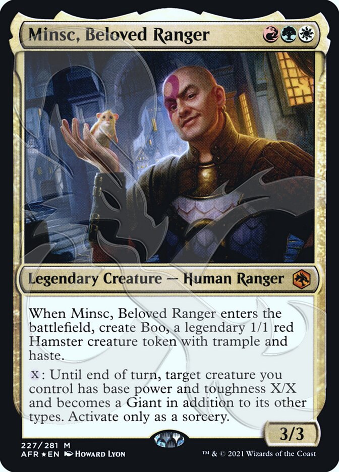 Minsc, Beloved Ranger (Ampersand Promo) [Dungeons & Dragons: Adventures in the Forgotten Realms Promos] | Rook's Games and More