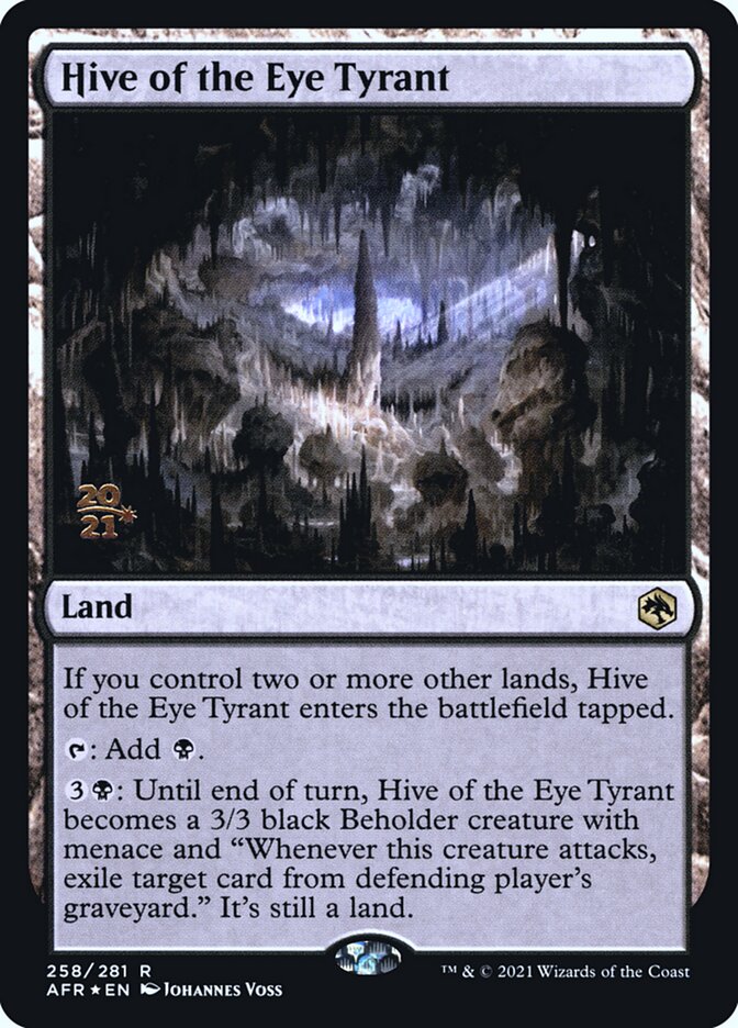 Hive of the Eye Tyrant [Dungeons & Dragons: Adventures in the Forgotten Realms Prerelease Promos] | Rook's Games and More