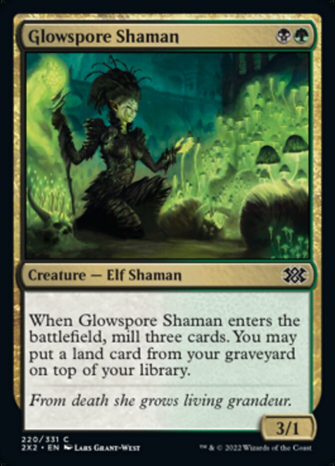 Glowspore Shaman [Double Masters 2022] | Rook's Games and More