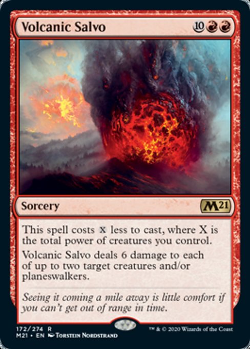 Volcanic Salvo [Core Set 2021] | Rook's Games and More