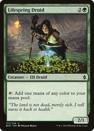 Lifespring Druid [Battle for Zendikar] | Rook's Games and More