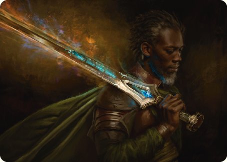 Anduril, Flame of the West Art Card [The Lord of the Rings: Tales of Middle-earth Art Series] | Rook's Games and More