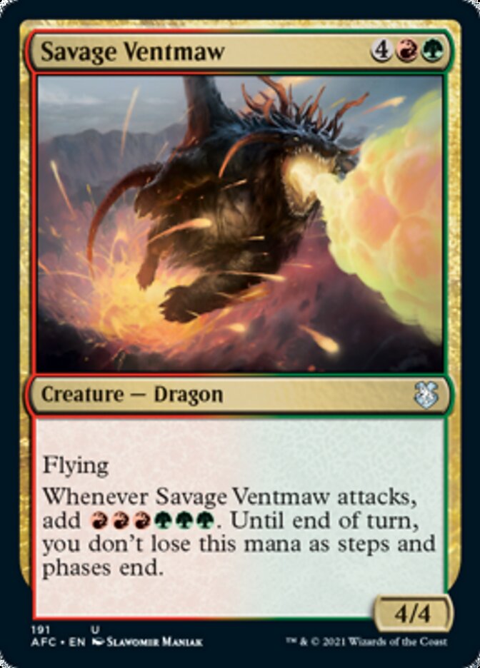 Savage Ventmaw [Dungeons & Dragons: Adventures in the Forgotten Realms Commander] | Rook's Games and More