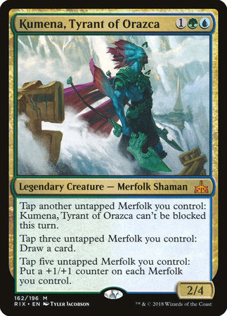 Kumena, Tyrant of Orazca [Rivals of Ixalan] | Rook's Games and More