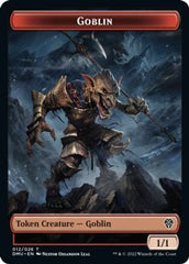 Zombie Knight // Goblin Double-sided Token [Dominaria United Commander Tokens] | Rook's Games and More