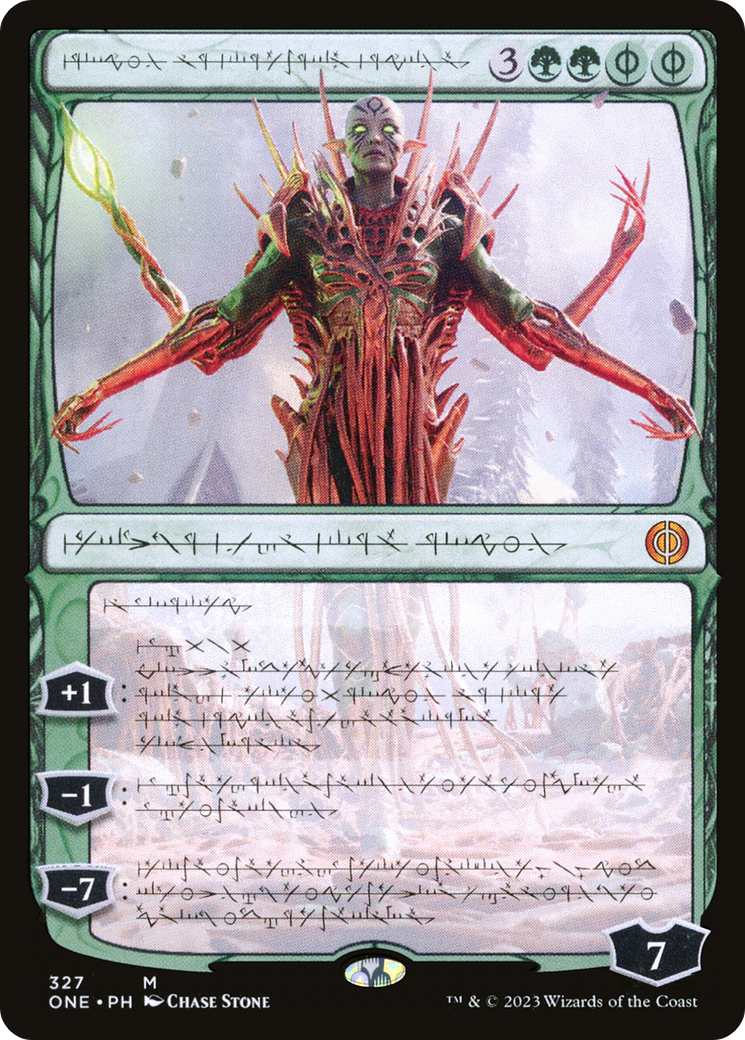 Nissa, Ascended Animist (Phyrexian) [Phyrexia: All Will Be One] | Rook's Games and More