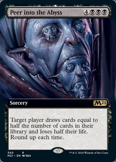 Peer Into the Abyss (Extended Art) [Core Set 2021] | Rook's Games and More