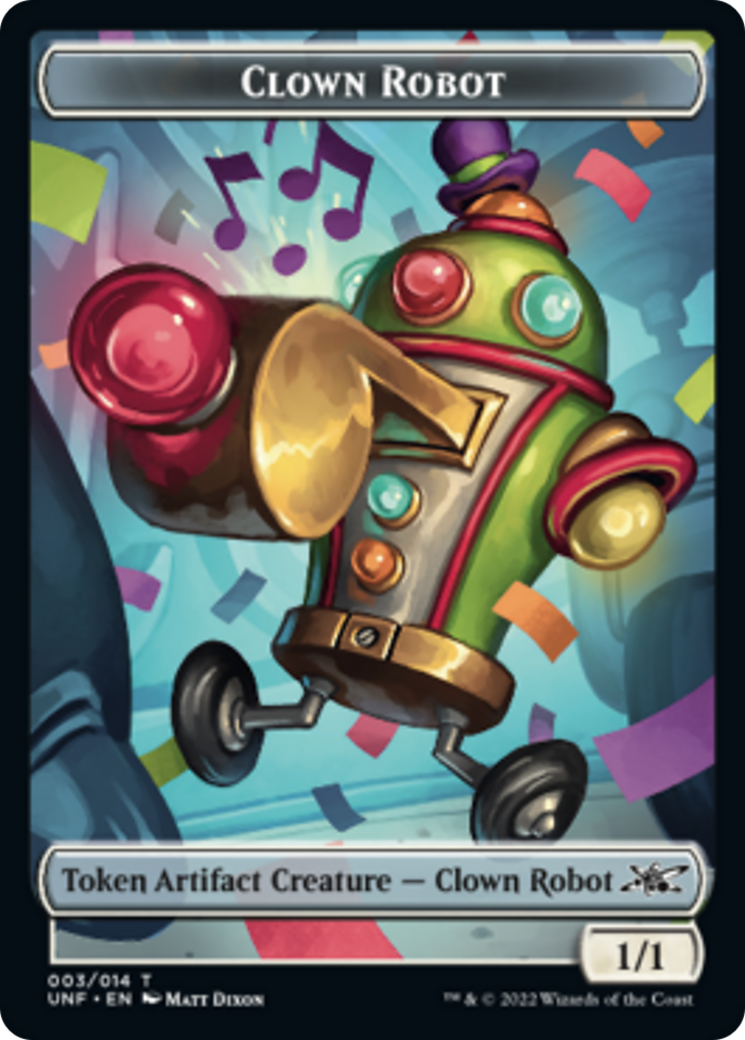 Clown Robot (003) // Storm Crow Double-sided Token [Unfinity Tokens] | Rook's Games and More