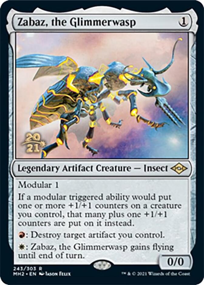 Zabaz, the Glimmerwasp [Modern Horizons 2 Prerelease Promos] | Rook's Games and More
