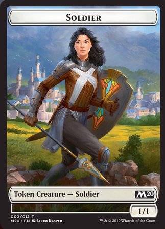 Soldier Token [Core Set 2020 Tokens] | Rook's Games and More