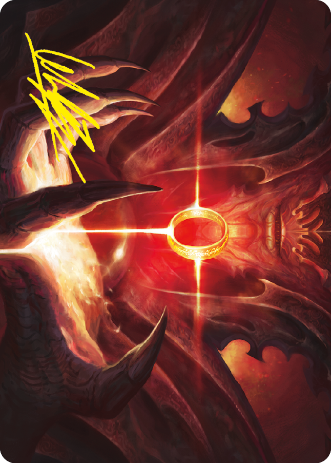 Sol Ring Art Card (Gold-Stamped Signature) [The Lord of the Rings: Tales of Middle-earth Art Series] | Rook's Games and More
