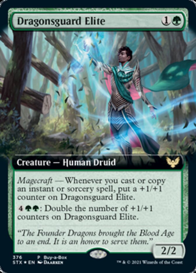 Dragonsguard Elite (Buy-A-Box) [Strixhaven: School of Mages Promos] | Rook's Games and More