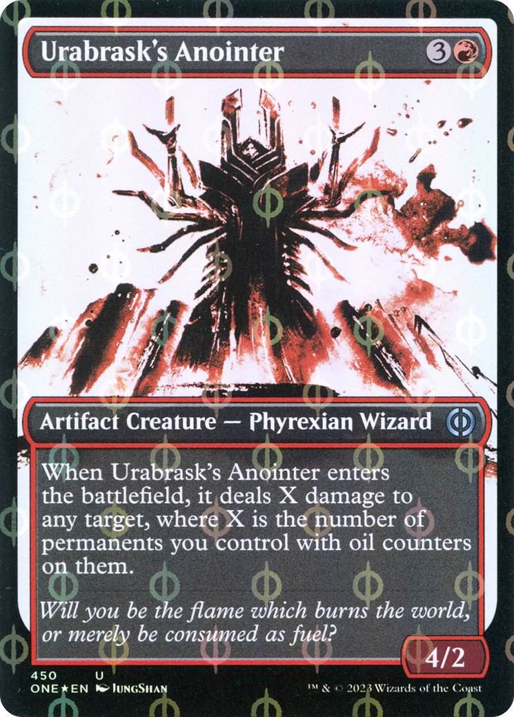 Urabrask's Anointer (Showcase Ichor Step-and-Compleat Foil) [Phyrexia: All Will Be One] | Rook's Games and More