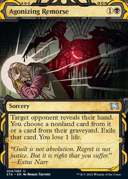 Agonizing Remorse (Etched Foil) [Strixhaven Mystical Archive] | Rook's Games and More