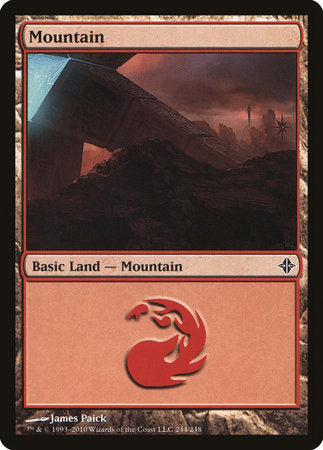 Mountain (244) [Rise of the Eldrazi] | Rook's Games and More