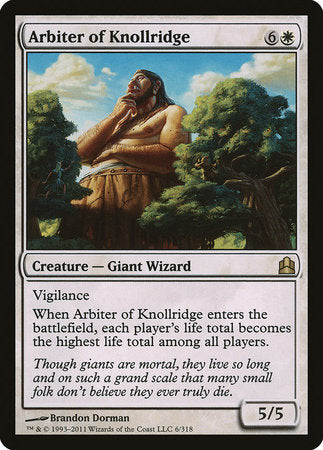 Arbiter of Knollridge [Commander 2011] | Rook's Games and More