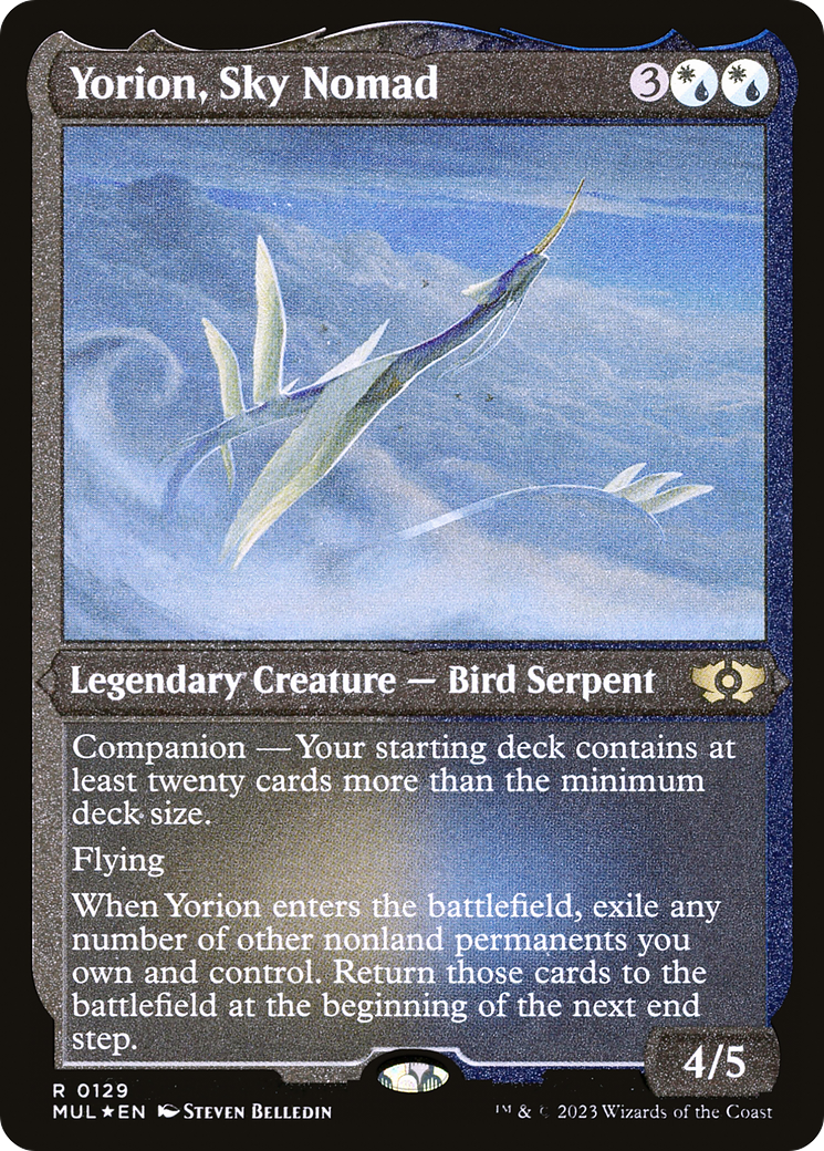 Yorion, Sky Nomad (Foil Etched) [Multiverse Legends] | Rook's Games and More