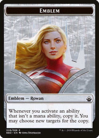 Emblem - Rowan [Battlebond Tokens] | Rook's Games and More
