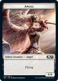 Angel // Treasure Double-sided Token [Core Set 2021 Tokens] | Rook's Games and More