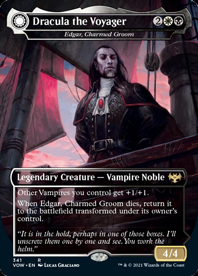 Edgar, Charmed Groom // Edgar Markov's Coffin - Dracula the Voyager // Casket of Native Earth [Innistrad: Crimson Vow] | Rook's Games and More