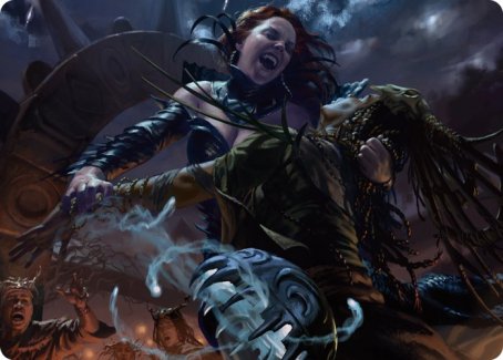 Olivia's Midnight Ambush Art Card [Innistrad: Midnight Hunt Art Series] | Rook's Games and More