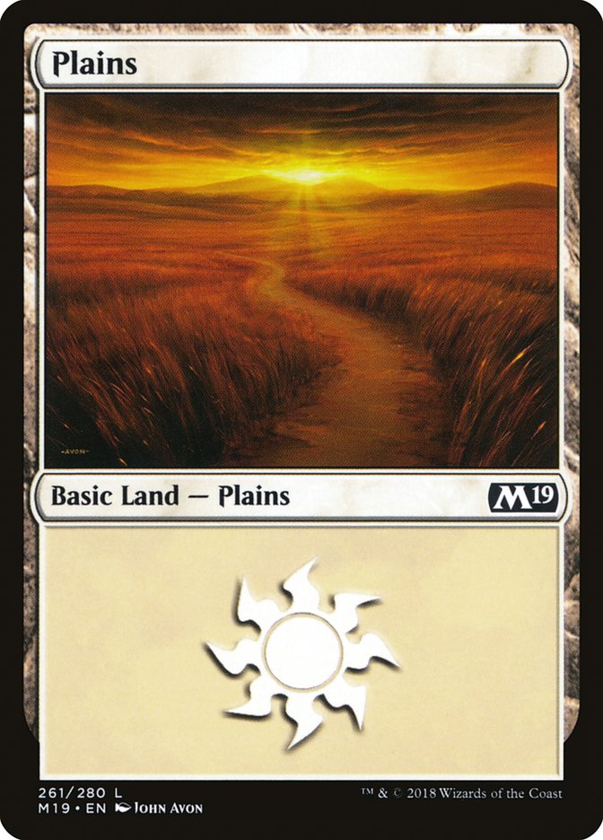 Plains (261) [Core Set 2019] | Rook's Games and More