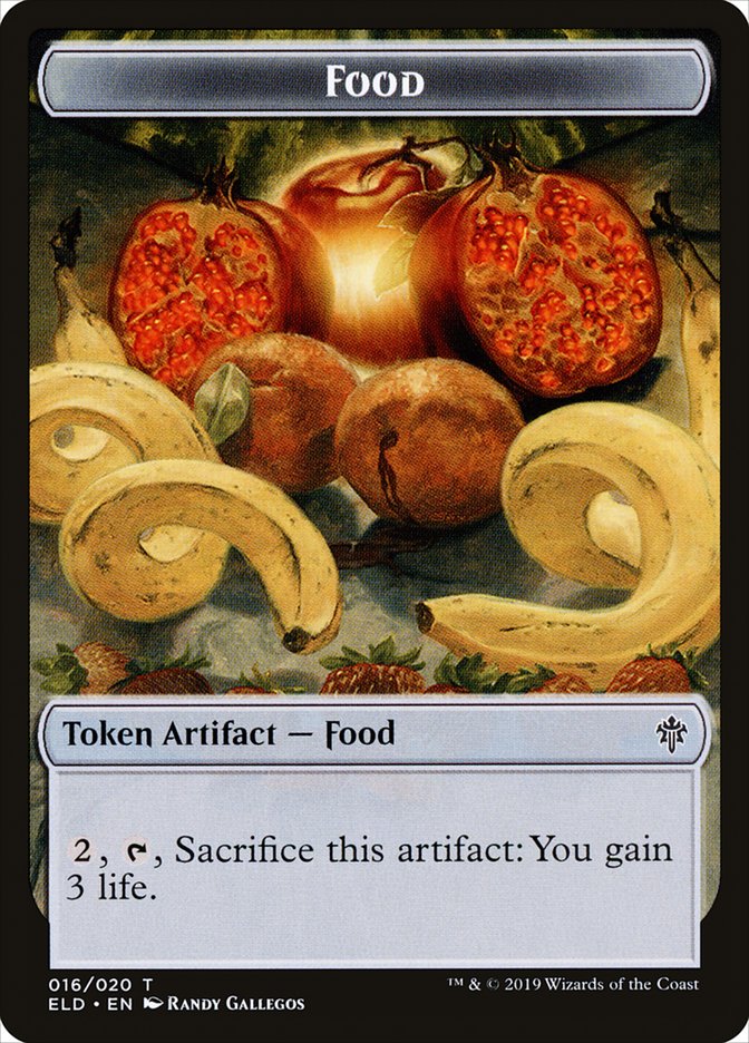 Food (016/020) [Throne of Eldraine Tokens] | Rook's Games and More