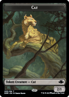 Cat Token (003) [Dominaria Remastered Tokens] | Rook's Games and More
