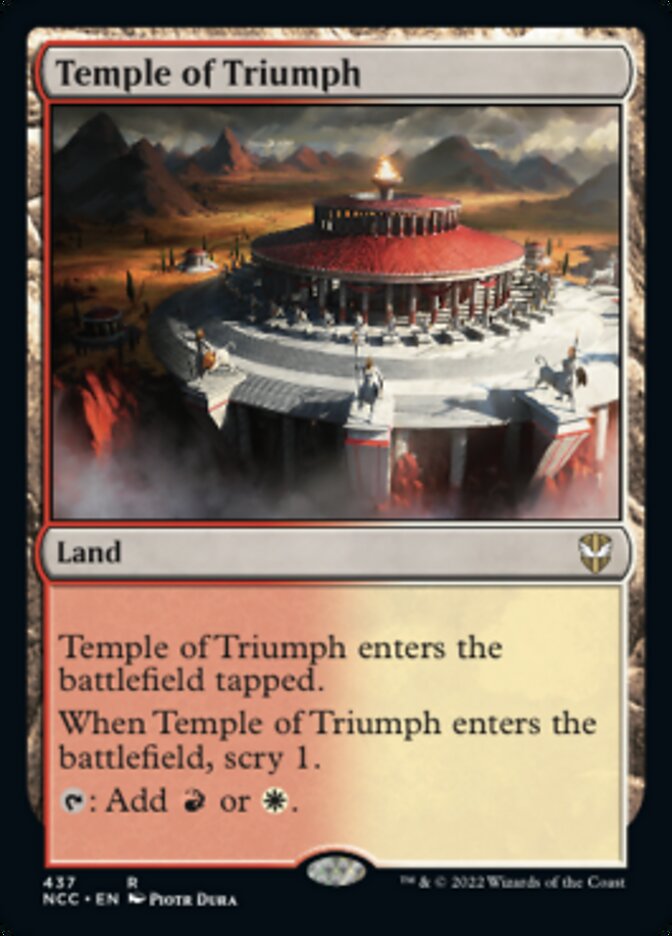 Temple of Triumph [Streets of New Capenna Commander] | Rook's Games and More