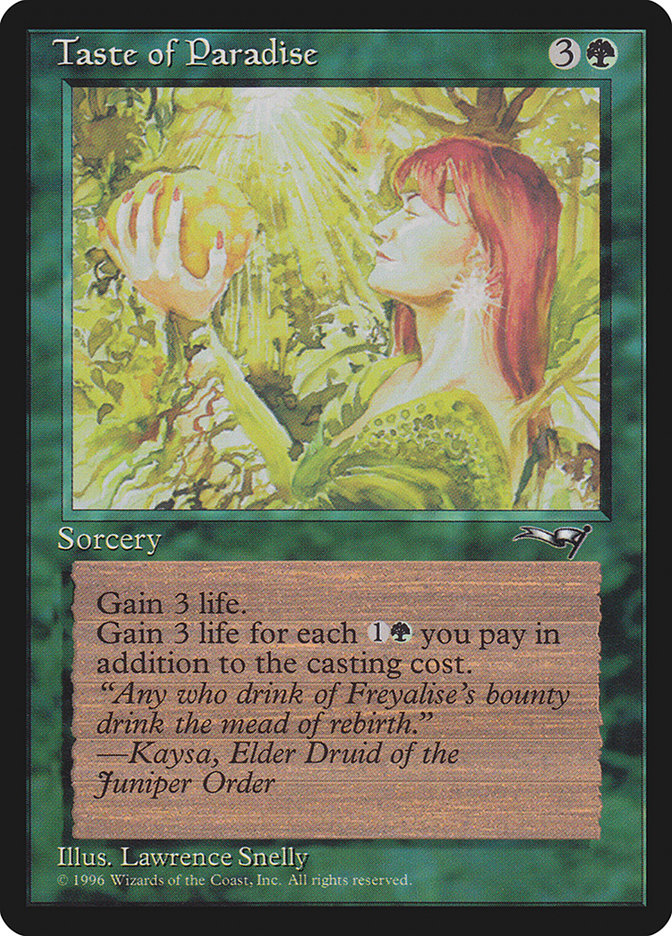Taste of Paradise (Holding Fruit) [Alliances] | Rook's Games and More