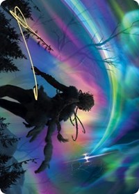 The Prismatic Bridge Art Card (Gold-Stamped Signature) [Kaldheim: Art Series] | Rook's Games and More