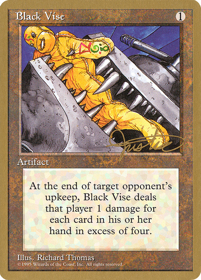 Black Vise (Mark Justice) [Pro Tour Collector Set] | Rook's Games and More