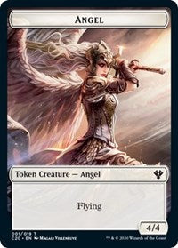Angel // Elemental (010) Double-sided Token [Commander 2020 Tokens] | Rook's Games and More