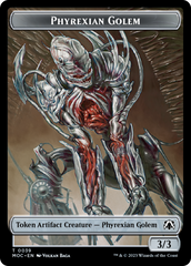 Phyrexian Golem // Phyrexian Horror Double-Sided Token [March of the Machine Commander Tokens] | Rook's Games and More