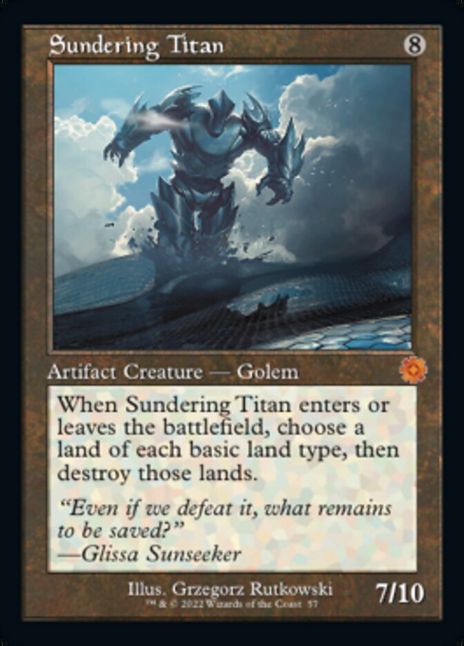 Sundering Titan (Retro) [The Brothers' War Retro Artifacts] | Rook's Games and More
