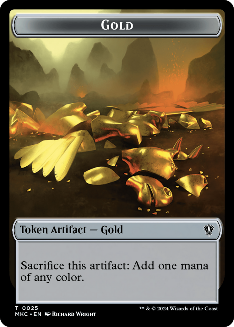 Gold // Kobolds of Kher Keep Double-Sided Token [Murders at Karlov Manor Commander Tokens] | Rook's Games and More