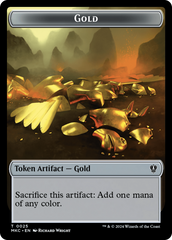 Gold // Lightning Rager Double-Sided Token [Murders at Karlov Manor Commander Tokens] | Rook's Games and More