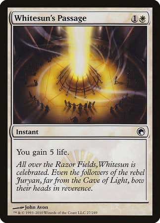 Whitesun's Passage [Scars of Mirrodin] | Rook's Games and More